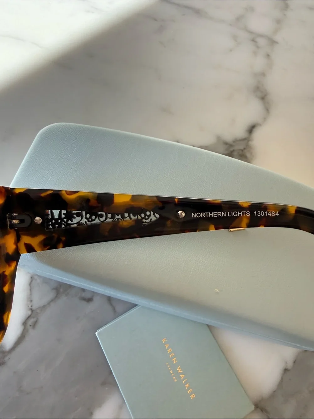 Karen Walker Tortoiseshell Cat-Eye Sunglasses - Northern Lights style name